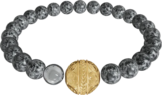 Custom: Elastic Beaded Bracelet #b65a13wh